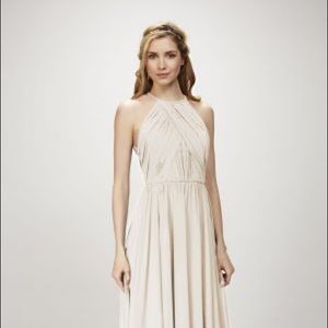 Long chiffon halter top gown